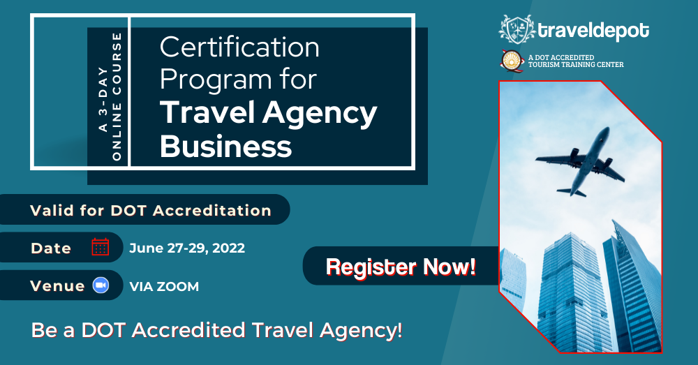 dot accreditation for online travel agency